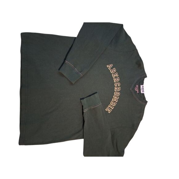 Y2K Vintage Abercrombie & Fitch Mens XL Grunge Preppy Academia Varsity Heavy Tee - Picture 5 of 12